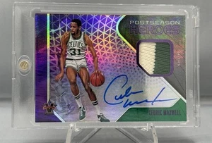 Cedric Maxwell 2017-18 VANGUARD POSTSEASON HEROES Purple PATCH AUTO /15 Celtics - Picture 1 of 3