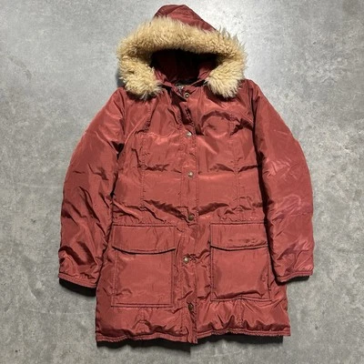Abrigo de Colección Años 70/80 Eddie Bauer Para Mujer Abrigo Puffer Plumón de Ganso Parka Chaqueta Piel Capucha M Foto 1 de 4
