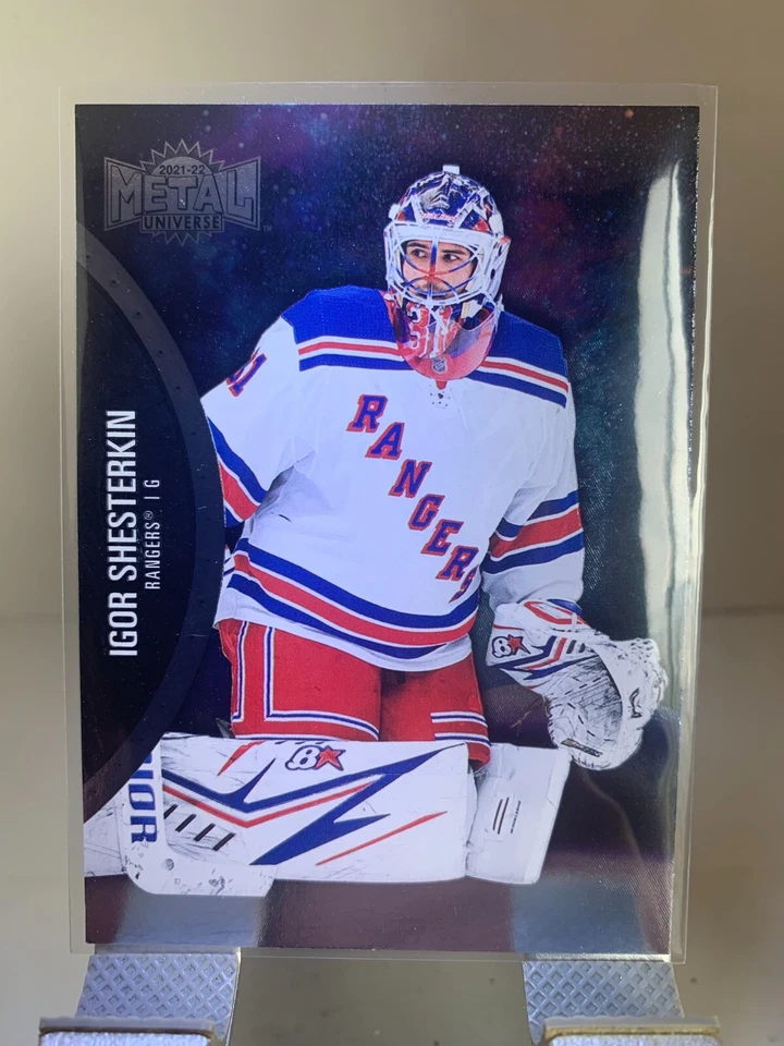 2021-22  Upper Deck Skybox Metal Universe Igor Shesterkin #84 NY Rangers - Image 1 of 2