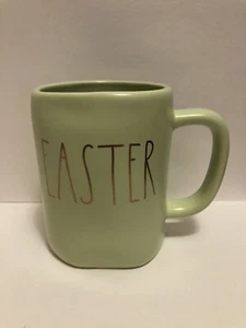 Rae Dunn Pastel Green Easter Mug Gold Lettering Spring  - Picture 1 of 8