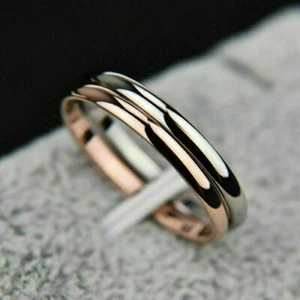 2mm Thin Stackable Ring Band Wedding Steel for Stainless Girl Women - Picture 1 of 13