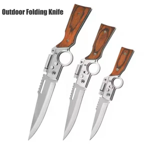 Cuchillo de bolsillo de combate de hoja plegable AK47 para acampar al aire libre supervivencia - Imagen 1 de 18