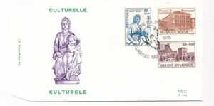 D73240 Belgium FDC P.444 Culture Buildings Architecture Bruxelles Brussel - Picture 1 of 1