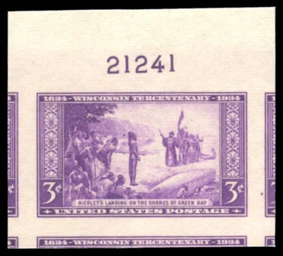 #754 NGAI, No Gum As Issued, PSE Graded 95, Certificate  #  01304909 - Image 1 of 2