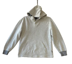 O'Neill Pullover Hoodie Boys XL Gray Henley Knitted Long Sleeve Kangaroo Packet - Picture 1 of 13