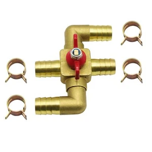 Solid Brass 3/4 Inch Heater Control Valve, 4-way Automobile Heating Water Valve. - Picture 1 of 7