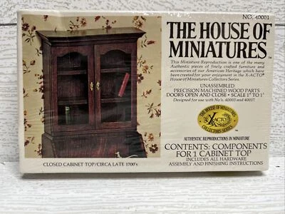 娃娃屋微缩模型之家封闭柜上衣 1:12 套件 40001 复古密封 — 第 1/4 张图片