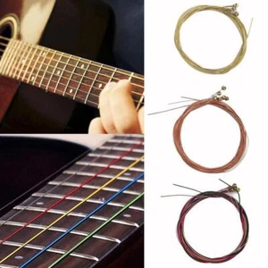6Pcs/Set Replacement Steel Acoustic Guitar Strings Folk Rustproof - Picture 1 of 15