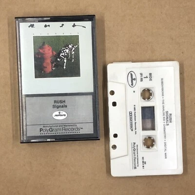 RUSH Cassette Tape 80s Rock Prog SIGNALS SUBDIVISIONS LIFESON LEE PEART - Image 1 of 4