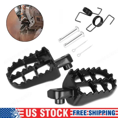 Par de estriberas de motocicleta almohadilla de pedal reposapiés estriberas moto de tierra para Honda Yamaha Foto 1 de 4