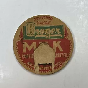 Milchflaschenkappe Kroger Molkerei GRAND RAPIDS MICHIGAN MICH MI - Bild 1 von 3