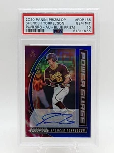 Spencer Torkelson 2020 Blue Prizm Draft Picks Power Surge Auto PSA 10 Low Pop RC - Picture 1 of 2