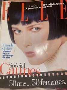 French ELLE fashion magazine May 97 Cannes 50yr Special  Claudia Schiffer cover - Bild 1 von 18