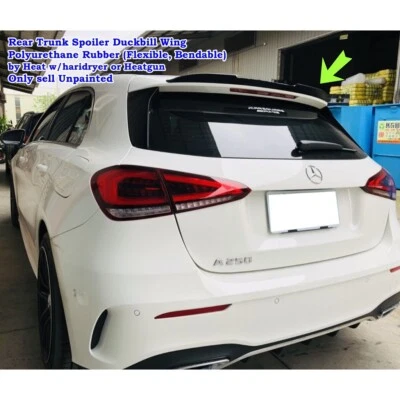 284FC Add-On Rear Trunk Spoiler Wing Fits 2018~23 Mercedes Benz A W177 Hatchback - Image 1 of 4