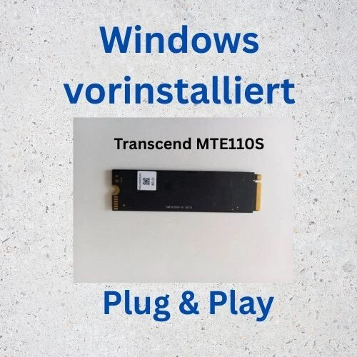 SSD Festplatte Transcend MTE110S Nvme windows vorinstalliert - Bild 1 von 1