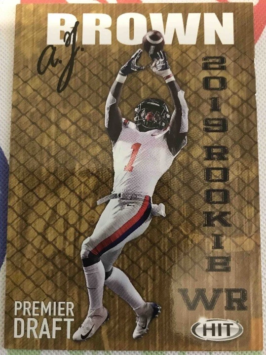 A.J. Brown Rookie Card 2019 Sage Hit #34 Tennessee Titans AJ RC - Image 1 of 1