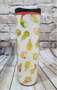 NEW! Starbucks Coffee Tumbler Drinkware Mug with Twist Lid Pumpkin Pattern 16 Oz - Picture 1 of 5