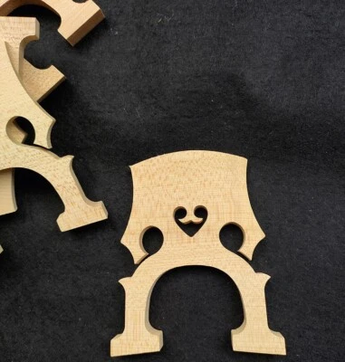 10pcs 1/8 Cello Bridge maple wood - Image 1 of 4