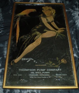 Rare Actress Rita Hayworth w Parrot Bird Sexy Ad Petroleum Oil Ad Legs Hollywood - Picture 1 of 3