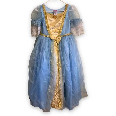 Disney Store Cinderella Deluxe Costume Gown GIRLS’S L ARGE Youth 9/10  Gold - Image 1 of 4