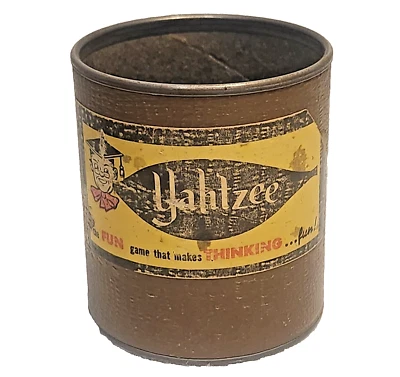 1967 Vintage Yahtzee Peça de Jogo de Substituição Dice Shaker Cup Only - Imagem 1 de 4