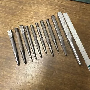 10 Vintage Punches - Craftsman - Marples - M&W - Signal - Foto 1 di 5