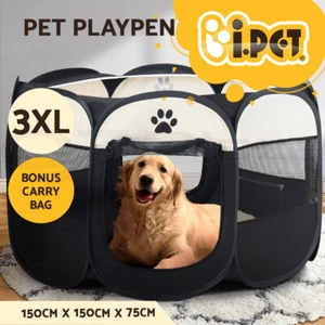i.Pet Pet Dog Playpen Enclosure Crate 8 Panel Play Pen Tent Bag Fence Puppy 3XL - Picture 1 of 10