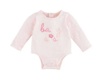 Mud Pie Baby Sis Pink Chainstitch Crawler 0-3M 3-6M - Picture 1 of 1