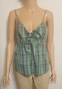 Free Assembly schönes Karomuster Tanktop vorne zum Binden Cinch hinten Größe M - Bild 1 von 4