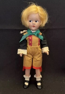 Muñeca sueca MM Alexander muy vintage 9” ojo coqueto Wendy Ann composición de 1930 Foto 1 de 4