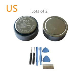 Batteria 2 pezzi ZeniPower Z55 3,7 V per cuffie Sony WF-1000XM3 WF-XB700 WF-H800 - Foto 1 di 5