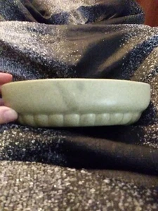 Vtg HAEGER USA Green Speckled Oval  #73 Ceramic Bowl - Picture 1 of 6
