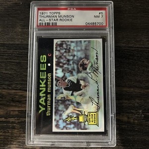 Thurman Munson 1971 Topps All-Star Rookie #5 Near Mint PSA 7!!!