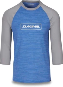 DAKINE MENS ROOTS RAGLAN LOOSE FIT 3/4 SLEEVE QUICK DRY UPF 50 BLUE GREY - SMALL - Picture 1 of 2