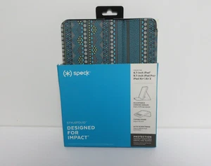 Speck 9.7 ” iPad Air 2 Folio Case Blue Yellow gray print case New in Package - Picture 1 of 3