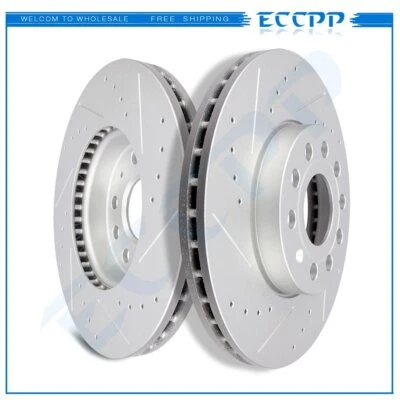 Front Brake Discs Rotors For Audi A3 Quattro Volkswagen Eos Volkswagen Rabbit - Image 1 of 4