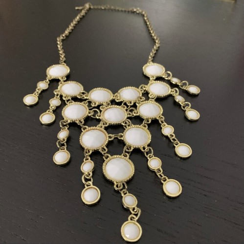 VETEMENTS Collana Dichiarazione Gioielli Moda Bianco & Oro