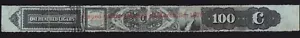 Series of 1872 US Tax Paid Revenues 100 Cigar TC83C Red Print Surcharge Hancock^ - Picture 1 of 3