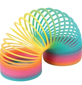 Super Rainbow Spring Coil Fun Kids Toy Magic Stretchy Bouncing - Picture 1 of 2