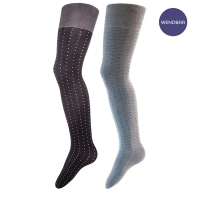 ewers 2 in 1  Feinstrumpfhose wendbar Dots Schwarz Grau Gr. 134-146 9-11 Jahre - Bild 1 von 4