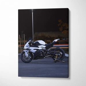 BMW Inspired S1000RR High Resolution Museum Quality Vertical Canvas Print #075 - Picture 1 of 13