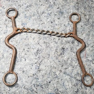 Vintage Horse Bit Long Shank Chain Mouth Roping Horse Training - Picture 1 of 4