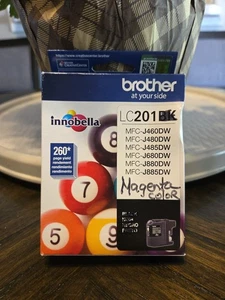 Brother LC201M 260 Page-Yield Innobella Ink - Magenta New - Picture 1 of 3
