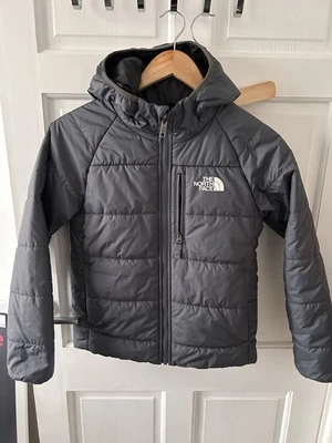 North Face grey Black Coat Jacket Boys Girls Unisex Size Large  - Image 1 of 4