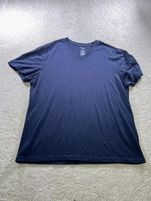 Arizona Jean Co Shirt Mens XL Navy V-Neck Repreve Recycled Polyester Cotton - Image 1 of 4