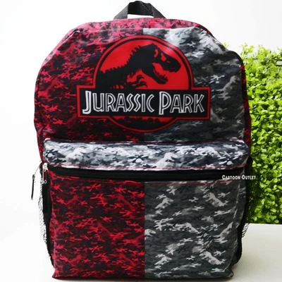 Jurassic World Park Large School Backpack 16" Travel Book Bag Trending New - Изображение 1 из 4