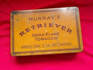 VINTAGE EMPTY MURRAY'S RETRIEVER TOBACCO TIN ( 126A ) FROM LARGE COLLECTION - Picture 1 of 2