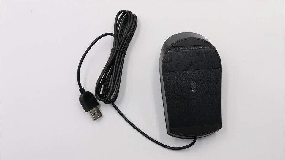 Lenovo 45J4889 Ergonomic USB Wired Optical 2 Button Mouse Mu00250