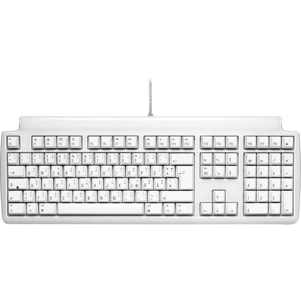 Matias FK302-DE Tactile Pro USB Tastatur Deutsch, QWERTZ, Mac Weiß USB-Hub, - Bild 1 von 4