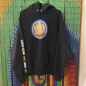 Mens Hooded Sweat Shirt Dave & Busters Size 2XL XXL Hanes Tag Hoodie - Picture 1 of 3